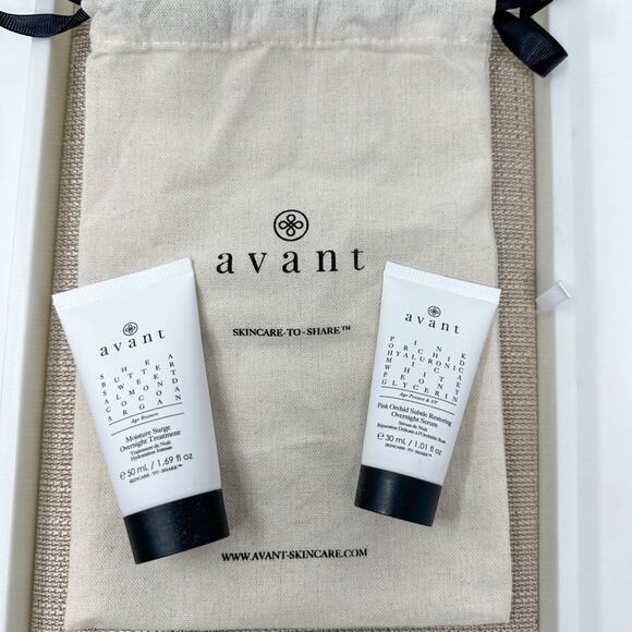 Brand NEW, Avant Skincare The Overnight Repair 2 Piece Set with Bag, MSRP $209 - Picture 4 of 4